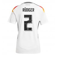 Camisa de Futebol Alemanha Antonio Rudiger #2 Equipamento Principal Europeu 2024 Manga Curta